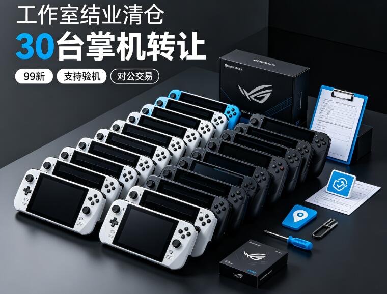 【工作室结业清仓】转让30台99新Steam Deck及ROG Ally掌机，性能稳定，支持验机与